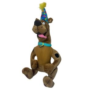 Six Flags Scooby Doo Plush‎ Grand Prairie Texas Birthday Party Hat Stuffed 22"